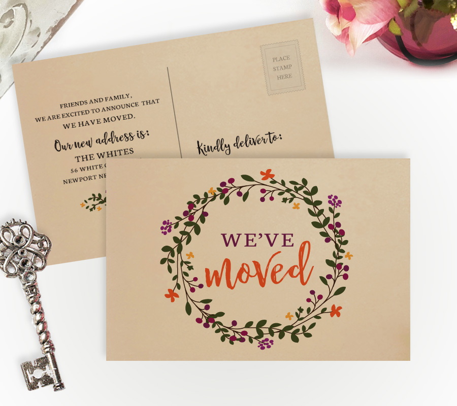 new home moving cards